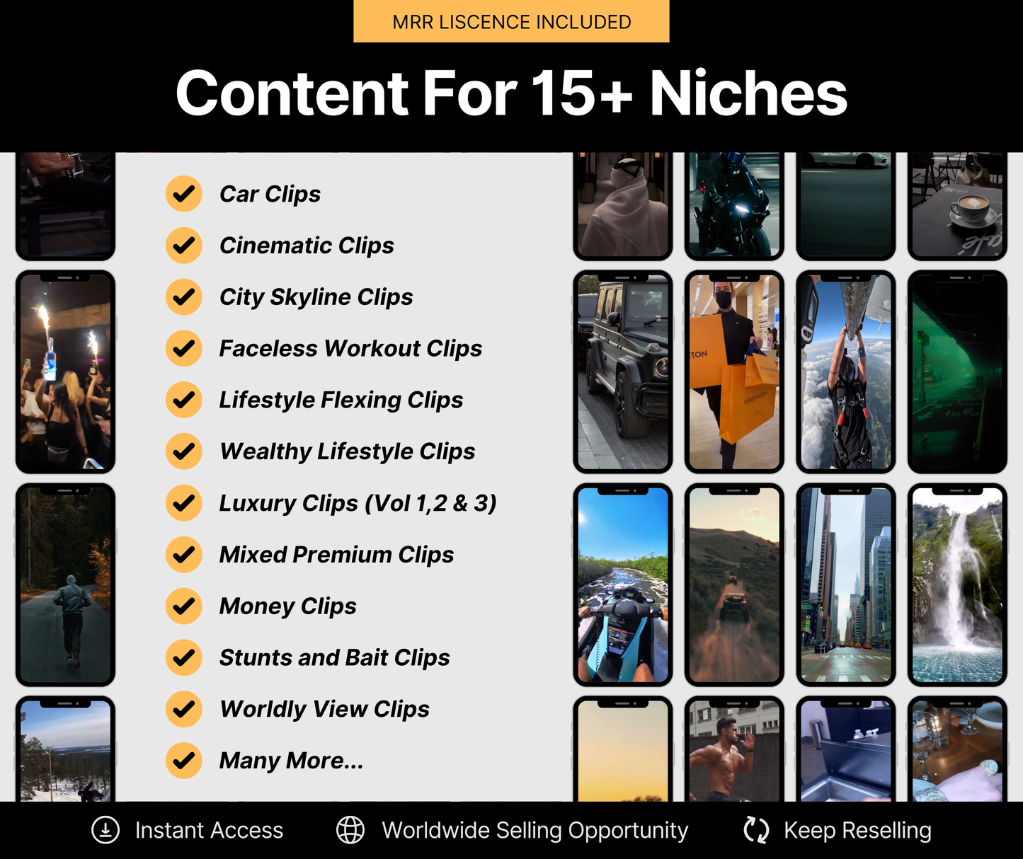 30,000 4K Premium Viral B-Roll Short Clips