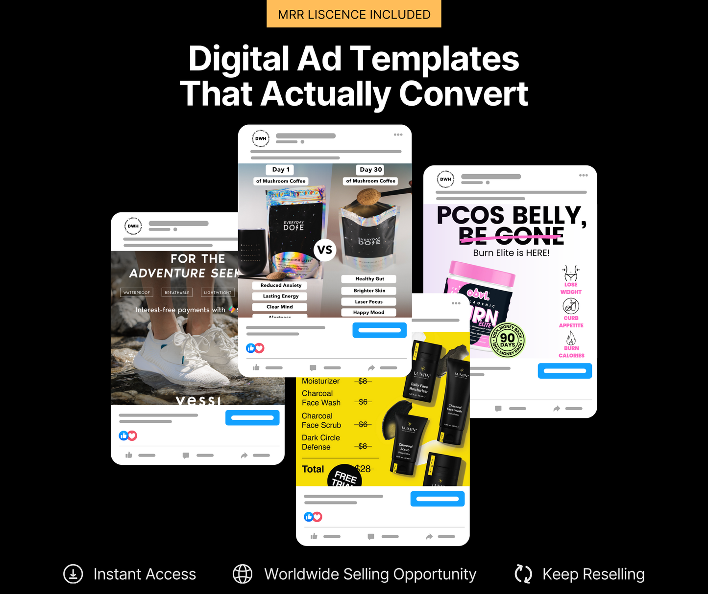 The Exclusive 2,800+ Canva Ad Templates & Exclusive Bonuses