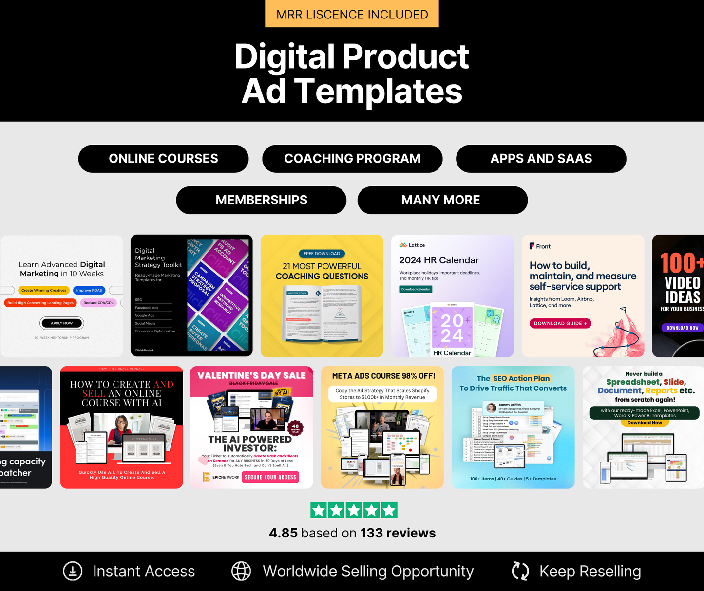 The Exclusive 2,800+ Canva Ad Templates & Exclusive Bonuses