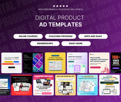 The Exclusive 2,800+ Canva Ad Templates & Exclusive Bonuses